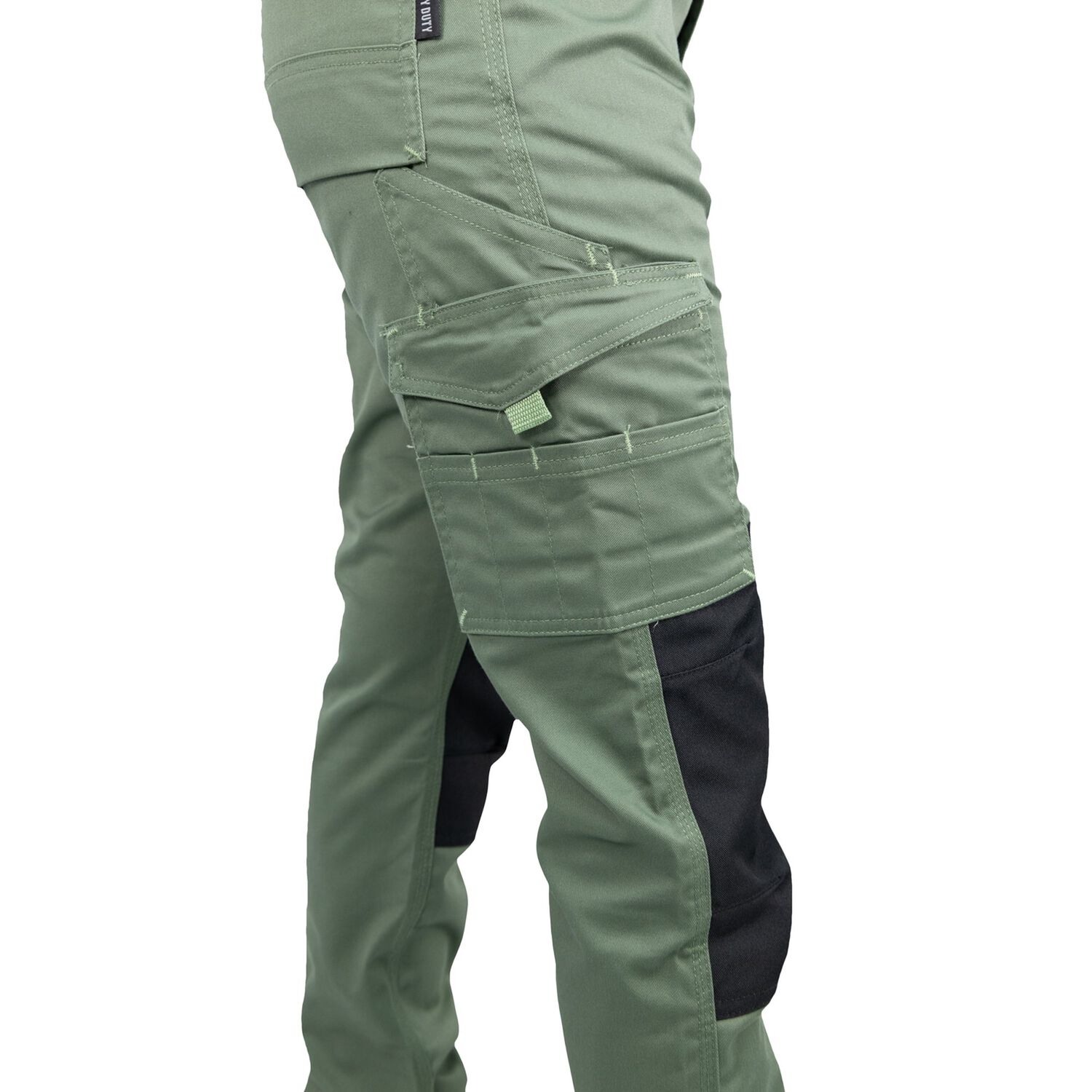Pantal&oacute;n Cargo Hw Dakota Spandex Mujer Verde Oliva image number 6.0